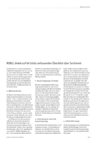 ROBEL bietet auf iaf 2009 umfassenden &Uuml;berblick &uuml;ber Sortiment