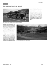 Test go4city10-Train in der Schweiz