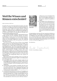 Weil Ihr Wissen und K&ouml;nnen entscheidet!
