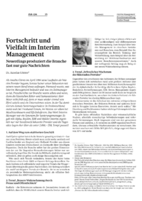 Fortschritt und Vielfalt im Interim Management