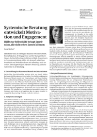 Systemische Beratung entwickelt Motivation und Engagement