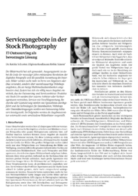 Serviceangebote in der Stock Photography