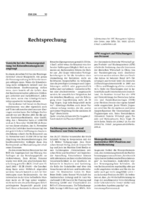 Rechtsprechung