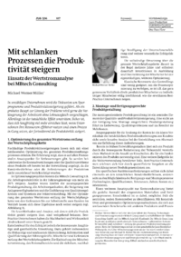 Mit schlanken Prozessen die Produktivit&auml;t steigern
