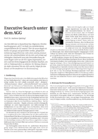 Executive Search unter dem AGG