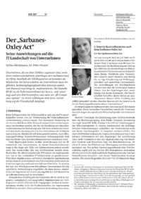 Der Sarbanes-Oxley Act