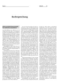 Rechtsprechung