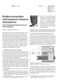 Risiken vermeiden und verpasste Chancen minimieren