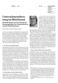 Unternehmensberatung im Mittelstand