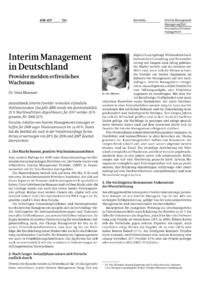 Interim Management in Deutschland