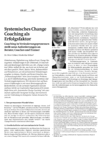 Systemisches Change Coaching als Erfolgsfaktor