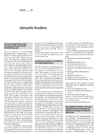 Aktuelle Studien 
