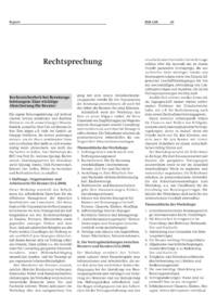 Rechtsprechung 