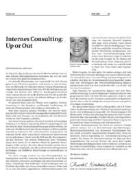 Internes Consulting: Up or Out