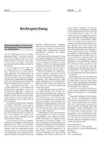 Rechtsprechung 