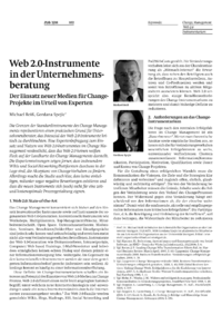 Web 2.0-Instrumente in der Unternehmensberatung