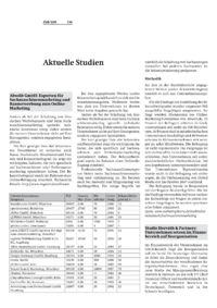 Aktuelle Studien