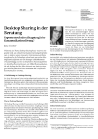 Desktop Sharing in der Beratung