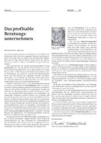 Das profitable Beratungsunternehmen