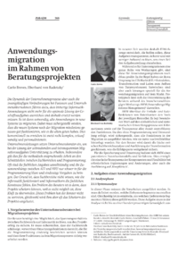 Anwendungsmigration im Rahmen von Beratungsprojekten