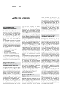 Aktuelle Studien