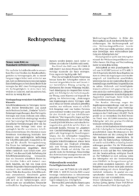 Rechtsprechung