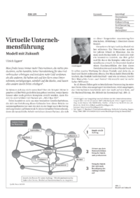 Virtuelle Unternehmensf&uuml;hrung