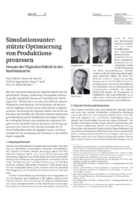 Simulationsunterst&uuml;tzte Optimierung von Produktionsprozessen