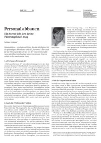 Personal abbauen