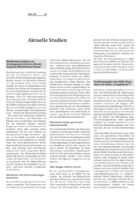 Aktuelle Studien 