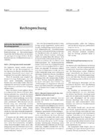 Rechtsprechung 