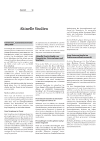 Aktuelle Studien 