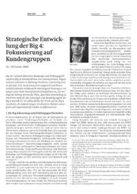Strategische Entwicklung der Big 4: Fokussierung auf Kundengruppen