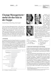 Change Management  mehr als das Salz in der Suppe