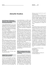 Aktuelle Studien