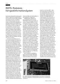 MOFIS: Modulares FahrgastInformationsSystem