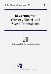 Bewertung von Chrom-, Nickel- und Styrol-Immissionen – Bewertung von Chrom-, Nickel- und Styrol-Immissionen –