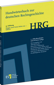 Handwörterbuch zur deutschen Rechtsgeschichte (HRG) – Lieferungsbezug –
Lieferung 33: Riegger, Josef Anton Stefan von – Salbuch –