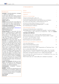 Dokument Inhaltsverzeichnis / Impressum 