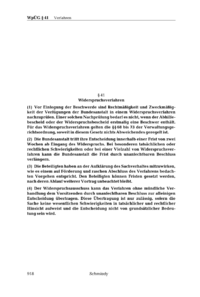 Dokument § 41 Widerspruchsverfahren