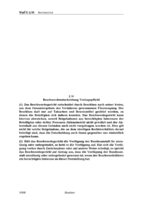 Dokument § 56 Beschwerdeentscheidung; Vorlagepflicht
