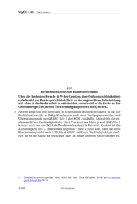 Dokument § 63 Rechtsbeschwerde zum Bundesgerichtshof