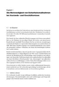 Dokument Die Notwendigkeit von Sicherheitsmaßnahmen bei Auslands- und Geschäftsreisen
