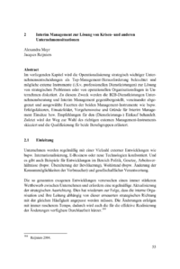 Dokument Interim Management zur L&ouml;sung von Krisen- und anderen Unternehmenssituationen