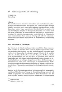 Dokument Entscheidungsverhalten und -unterstützung