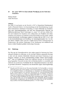 Dokument Der „neue“ IDW S 6: Eine kritische Würdigung aus der Sicht eines Gutachters