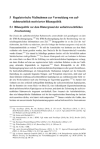 Dokument Regulatorische Maßnahmen zur Vermeidung von aufsichtsrechtlich motivierter Bilanzpolitik