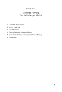 Dokument Dienende Führung. Das Heidelberger Modell