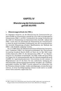 Dokument Bilanzierung der Emissionsrechte gemäß IAS/IFRS