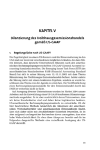 Dokument Bilanzierung des Treibhausgasemissionshandels gemäß US-GAAP